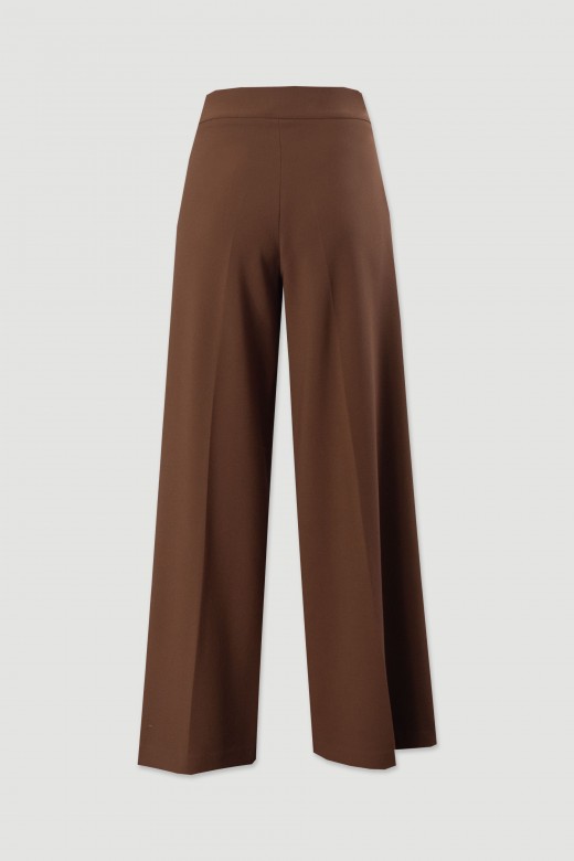 Calça clássica wide leg de cintura subida Calça clássica wide leg de cintura subida