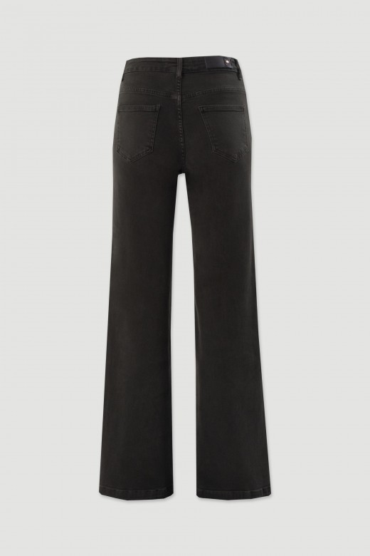 Pantalon droit en sergé Pantalon droit en sergé